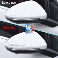 2PCS Rearview Mirror Decal Stickers, Self Affirmation Reminder Vi Color: White