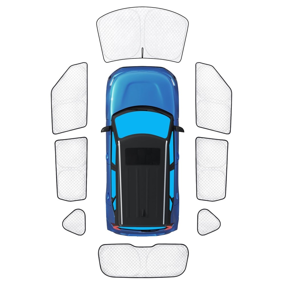 KMF 8pcs Sun Shades for Kia Soul 2014-2019 Accessories, Custom Fit Car Window…
