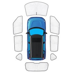 KMF 8pcs Sun Shades for Kia Soul 2014-2019 Accessories, Custom Fit Car Window…