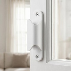 20Pcs Reusable Plastic Window Handles White for Furniture Drawer Cabinet Pulls