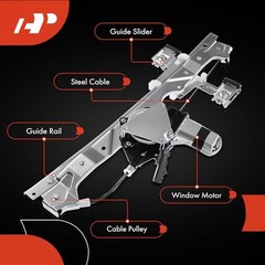 Power Window Regulator with Motor Rear Driver Side Compatible Rear Driver (LH)