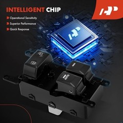 Master Power Window Switch Compatible with Kia Rio 2013 2014 2015 2016, Front
