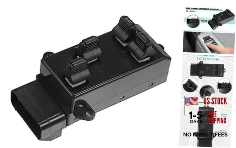 Front Left Driver Side Power Window Switch Fit for Dodge Grand Caravan 1996