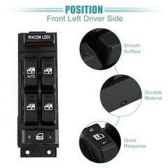Front Left Driver Side Power Window Switch – Window Control Switch Fits GMC