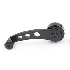 2Pcs Universal Car Window Handle Winder Riser Replacement Winder Crank Black