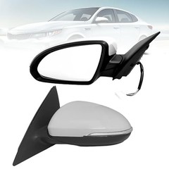 Left Driver Side Mirror Compatible with 2016 L-Driver Side 16-18 Natural White