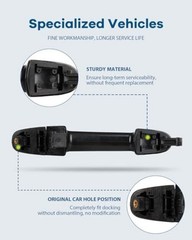 2010-2013 for Kia for Forte & Forte Koup – Exterior Rear Door Handle – Driver