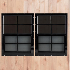 18″ X 27″ Black Shed Windows 2 Pack,Small Windows with Tempered Glass – Flush Mo