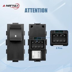 Passenger Power Window Switch 2PCS Fit for 2007-2015 Chevy GMC Buick | for