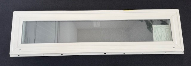 Made in the USA Kinro 36×8 Fixed Glass Double Pane Vinyl Window Obscured Glass