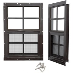 Weather-Resistant Flush Mount 18×23 Shed Windows – 2 Pack with Easy DIY Setup