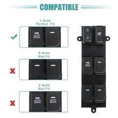 Front Left Driver Side Power Window Switch 1 Auto Down Window Control Switch