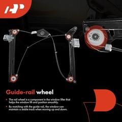 Power Window Regulator Without Motor Compatible with Audi A5 2010-2014 A5