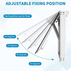 36″x24″ 5 mm Reinforced Glass Sliding Window 4 Gear Adjustment Roof Window