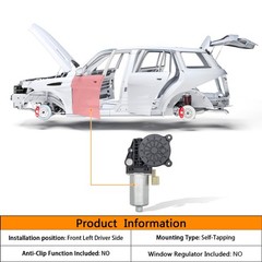 HXHAUTO 2 pins Front Left Driver Side Power Window Motor Compatible with…