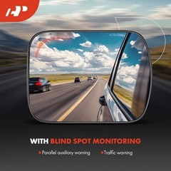 Left Driver Side Non-Heated Mirror Glass with Backing Plate Compatible with