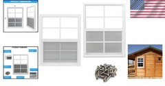 Multifunctional 2 Pack 18″ x 23″ Shed Windows – Easy Installation & Ventilation