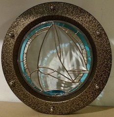 PORTHOLE FOR DOOR STAINLESS STEEL phi 350 mm COLORFUL