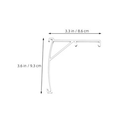 10Pcs Transparent Reusable Plastic Vertical Blind Mounting Brackets for Home Use