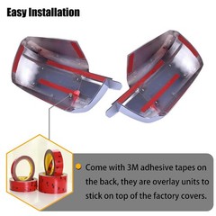 AUCERAMIC Chrome Plated Mirror Covers Trims for 2007-2021 Toyota Tundra for 2…