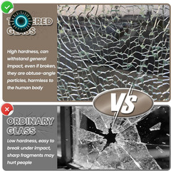 23.6″ Round Rotating Pivot Window Tempered Glass Flush Mount Metal Frame NEW