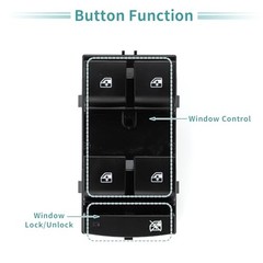 8pin Power Window Switch No.13305373 for Front, Left, Driver, Side