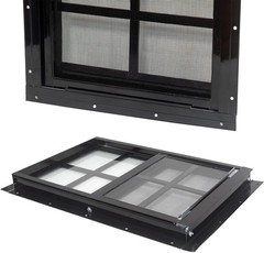 Versatile 12″ x 18″ Tempered Glass Windows for Sheds, Coops & Garages – 2 Pack