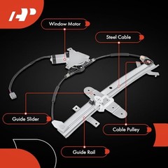 Rear Driver Side Power Window Regulator with Motor Assembly Rear Driver (LH)