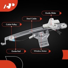 Power Window Regulator with Motor Compatible with Dodge Rear Passenger (RH)