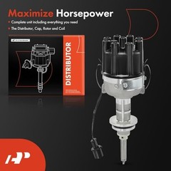 Ignition Distributor with Cap and Rotor Compatible with Dodge Dakota 1989