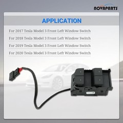 Tesla Model 3 Power Window Switch Front Left Driver Side for 2017 With wires