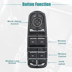 Front Left Driver Side Master Power Window Switch Fits Porsche Cayenne