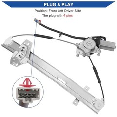 741-766 Power Window Regulator with Motor Compatible Front Left Driver Side