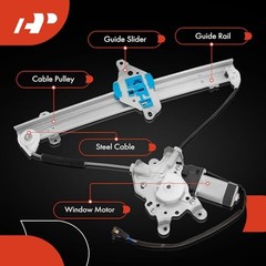 Power Window Regulator with Motor Compatible with Mitsubishi Rear Driver Side