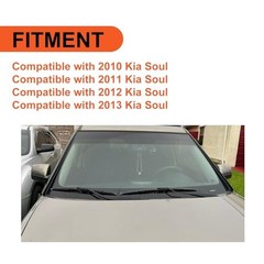 Windshield A-Pillar Trim Compatible with 2010-2013 Kia Soul Exterior Pair