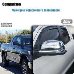 AUCERAMIC Chrome Plated Mirror Covers Trims for 2007-2021 Toyota Tundra for 2…