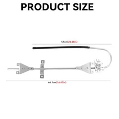 Driver Side Manual Window Regulator K092-407 HLK2557, Compatible with Kenworth