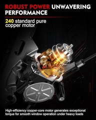 Power Window Regulator with Motor for:-Nissan Versa Front Right Passenger Side