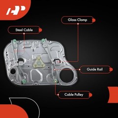 Power Window Regulator with Motor Replacement for Hyundai Front Driver Side