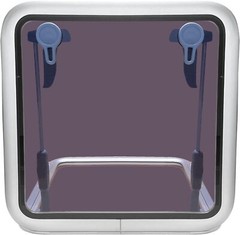 ISURE MARINE Anodized Aluminum Push Out Deck Hatch Square Opening Boat Yacht