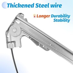 Front Left Driver & Right Passenger Side Power Window Regulator with Motor