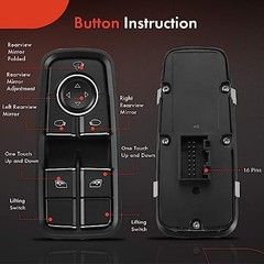 Master Power Window Switch Compatible with Porsche 911 2012-2019, 718 Cayman