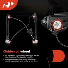 Electric Power Window Regulator Without Motor Compatible with Volkswagen