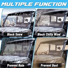 StarknightMT UFORCE 1000 Windshield, Vented Front Windshield for CFMOTO UFORCE