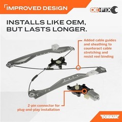 751-302 Front Driver Side Power Window Regulator and Motor Assembly