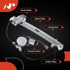 Power Window Regulator with Motor Replacement for Honda Civic Front Passenger