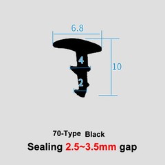 UPVC Door Window Gasket Seal Strip Glass Fixed Repair Seal Waterproof Shockproof