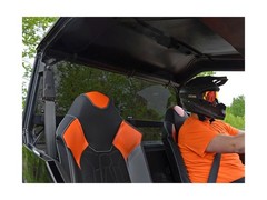 SuperATV Non-Scratch Resistant Dark Tint Rear Windshield for 2016+ Polaris Ge…