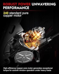 Front Right Passenger Side Power Window Regulator with Motor for:-Nissan