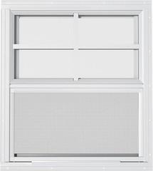 Flush Mount Shed Windows 24” W x 27” H – Durable Aluminum Frame, 2 Pack